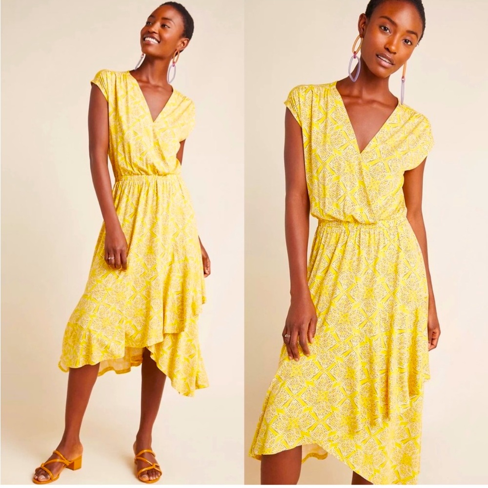 Anthropologie Maeve Fete Midi Dress M
